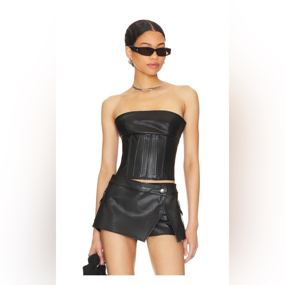 Revolve Superdown Odessa Corset Top in Black